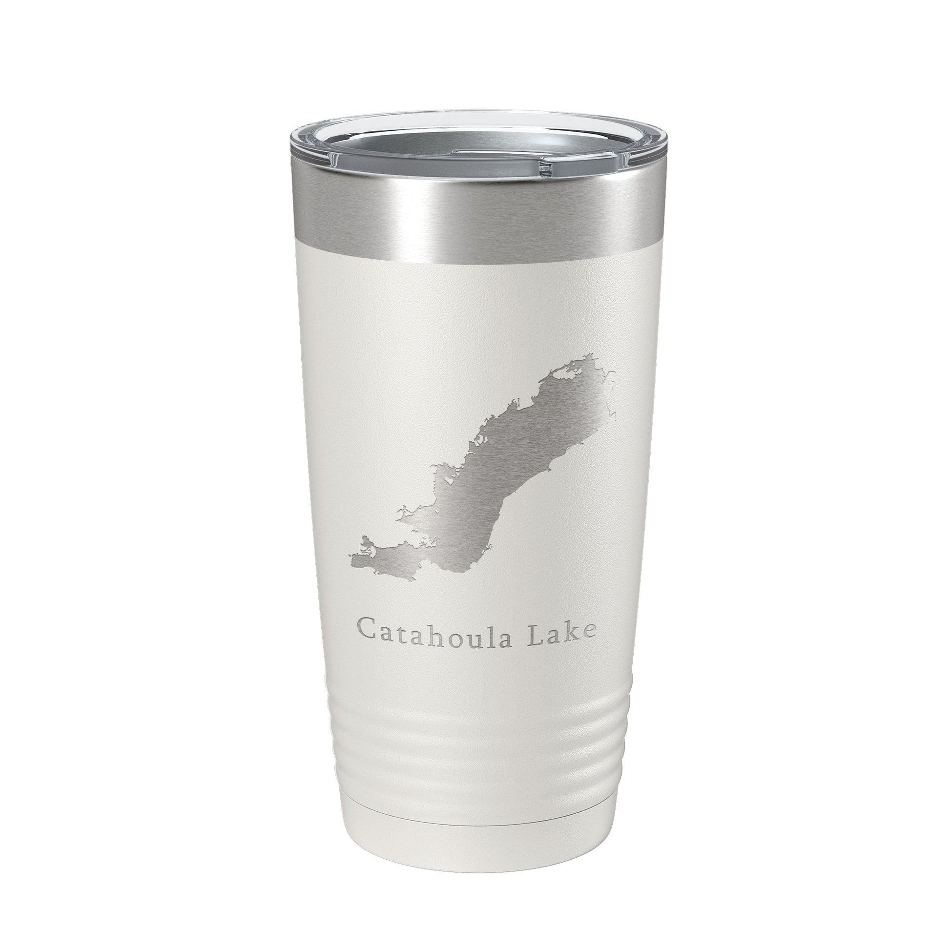 Catahoula Lake Map Tumbler Travel Mug Insulated Laser Engraved Coffee Cup Louisiana 20 oz-1