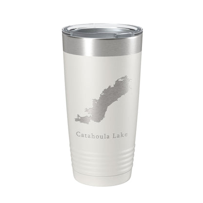 Catahoula Lake Map Tumbler Travel Mug Insulated Laser Engraved Coffee Cup Louisiana 20 oz-7