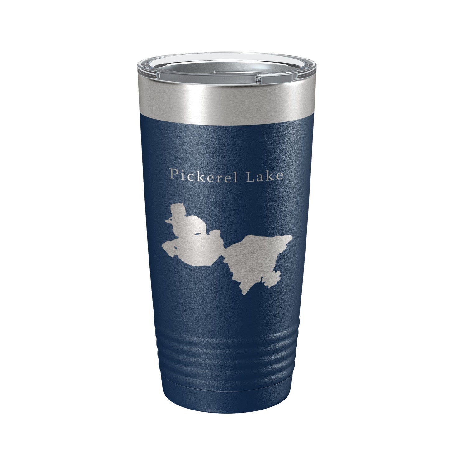 Pickerel Lake Map Tumbler Travel Mug Insulated Laser Engraved Coffee Cup Wisconsin 20 oz-8