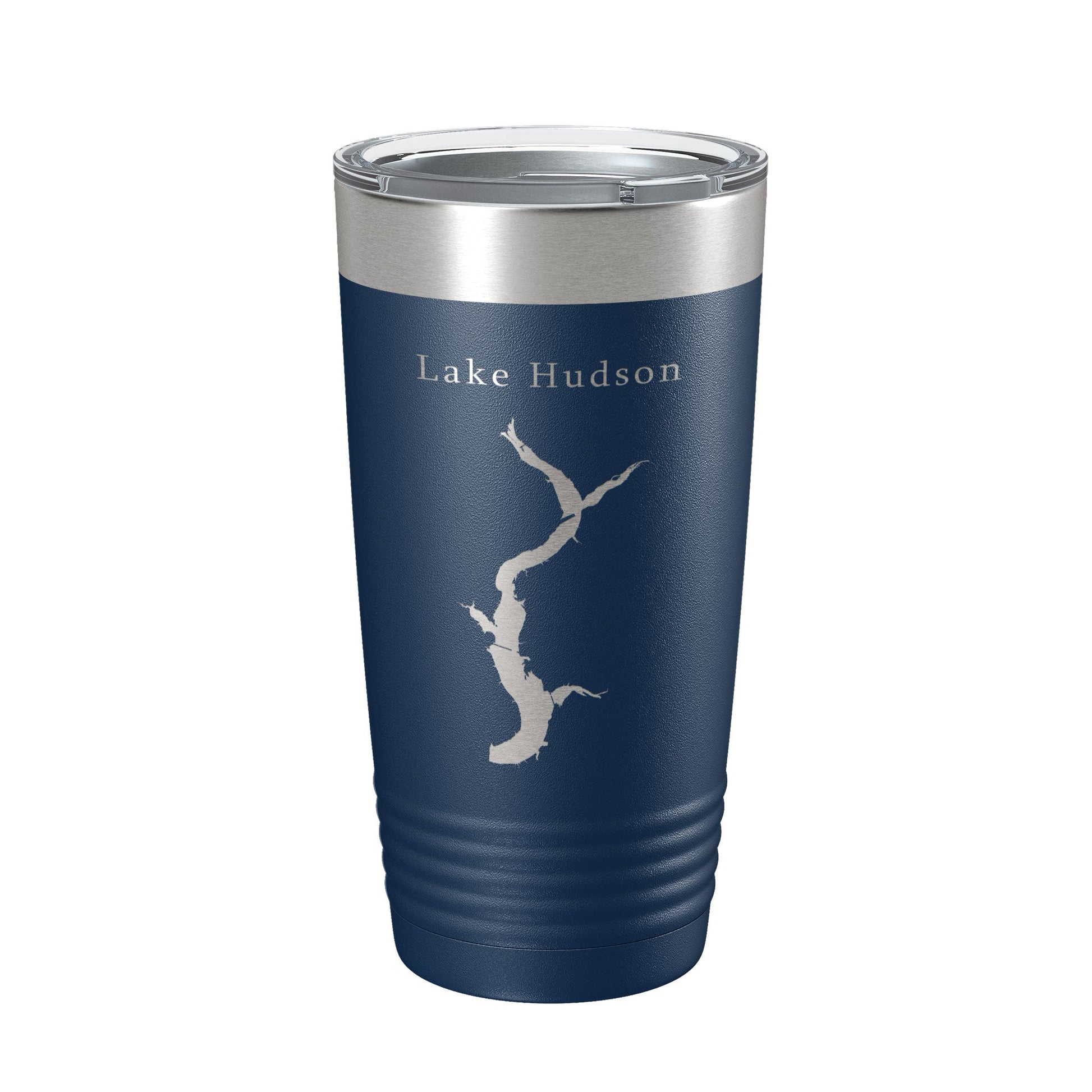Lake Hudson Map Tumbler Travel Mug Insulated Laser Engraved Coffee Cup Oklahoma 20 oz-2