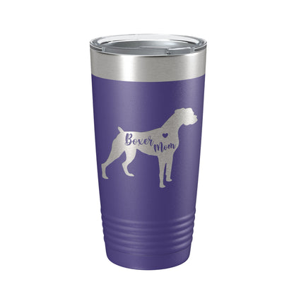 Boxer Mom Tumbler Dog Travel Mug Gift Insulated Laser Engraved Coffee Cup 20 oz-15