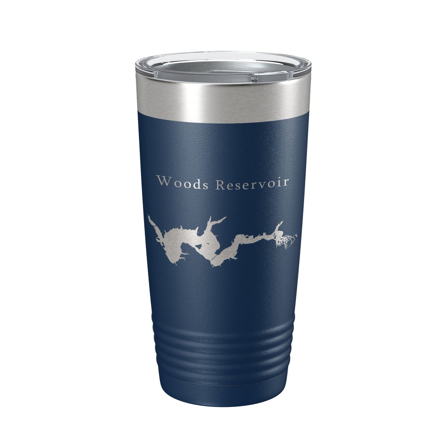 Woods Reservoir Tumbler Lake Map Travel Mug Insulated Laser Engraved Coffee Cup Tennessee 20 oz-2