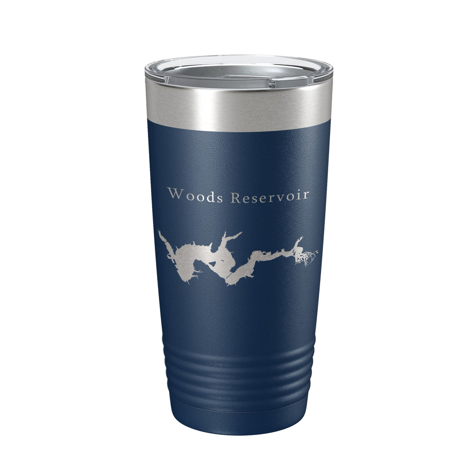 Woods Reservoir Tumbler Lake Map Travel Mug Insulated Laser Engraved Coffee Cup Tennessee 20 oz-2