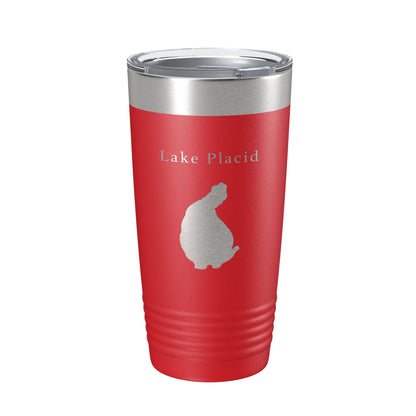 Lake Placid Map Tumbler Travel Mug Insulated Laser Engraved Coffee Cup Florida 20 oz-10