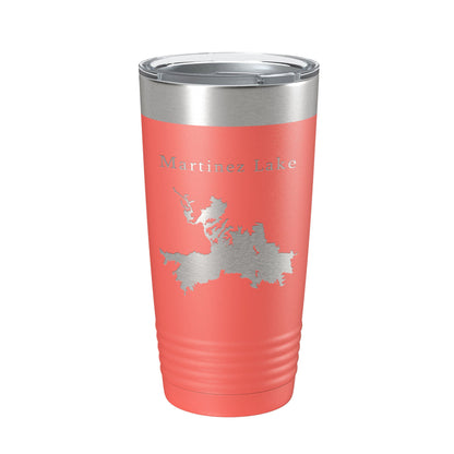 Martinez Lake Map Tumbler Travel Mug Insulated Laser Engraved Coffee Cup Arizona 20 oz-20