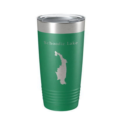 Schoodic Lake Map Tumbler Travel Mug Insulated Laser Engraved Coffee Cup Maine 20 oz-9