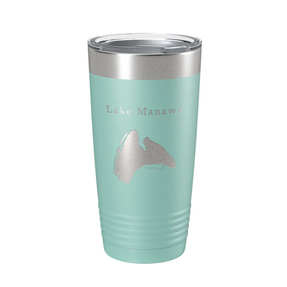 Lake Manawa Map Tumbler Travel Mug Insulated Laser Engraved Coffee Cup Iowa 20 oz-12