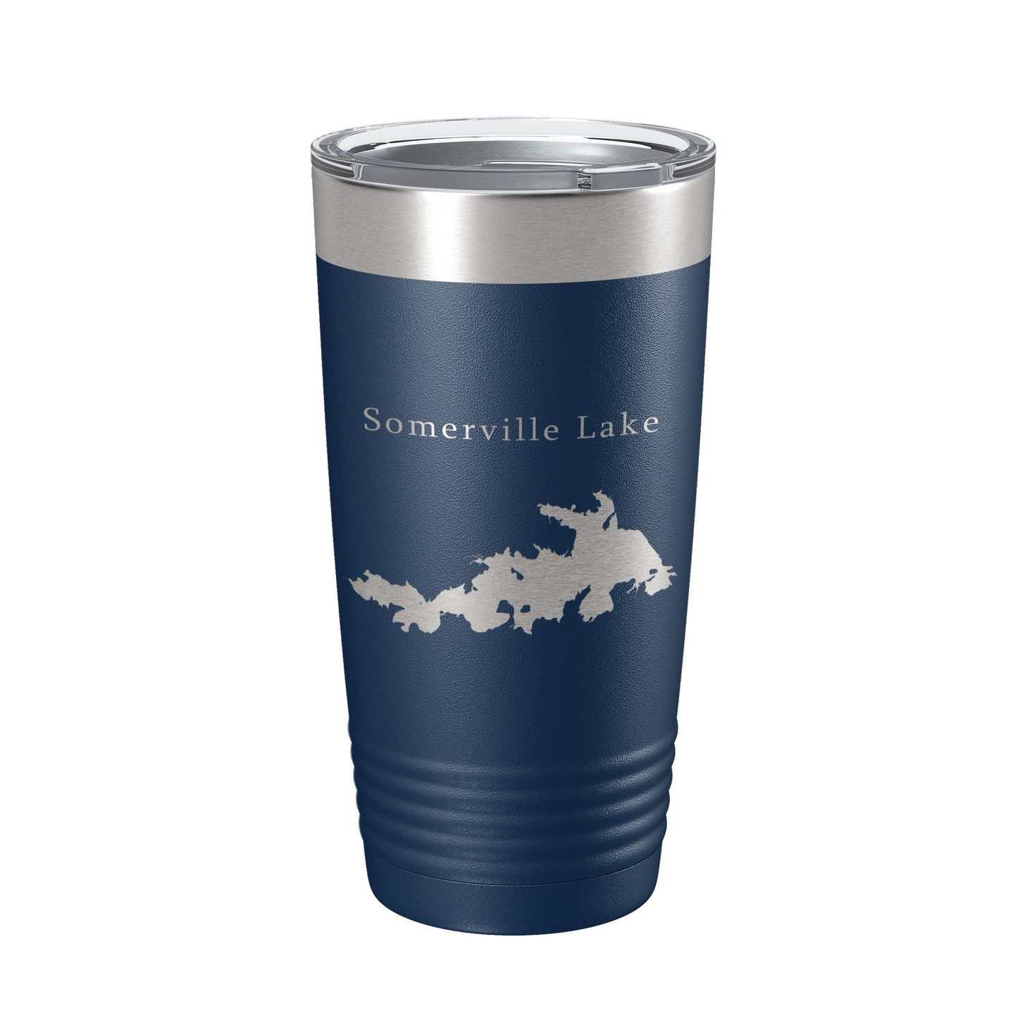 Somerville Lake Map Tumbler Travel Mug Insulated Laser Engraved Coffee Cup Texas 20 oz-8