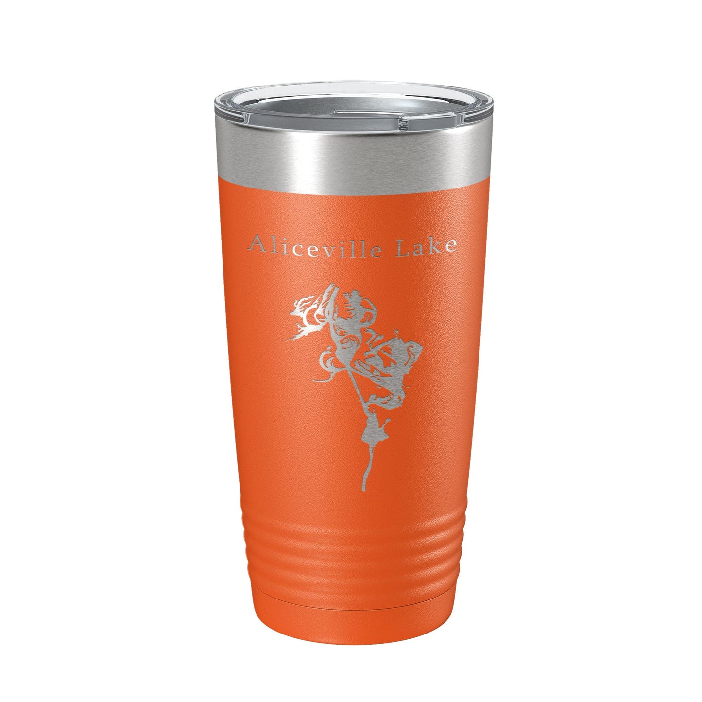 Aliceville Lake Map Tumbler Travel Mug Insulated Laser Engraved Coffee Cup Alabama Mississippi 20 oz-17