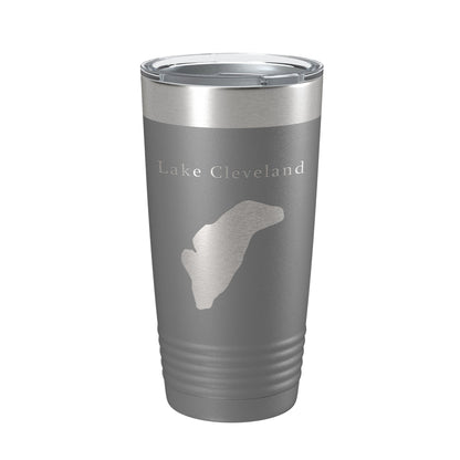Lake Cleveland Map Tumbler Travel Mug Insulated Laser Engraved Coffee Cup Idaho 20 oz-16