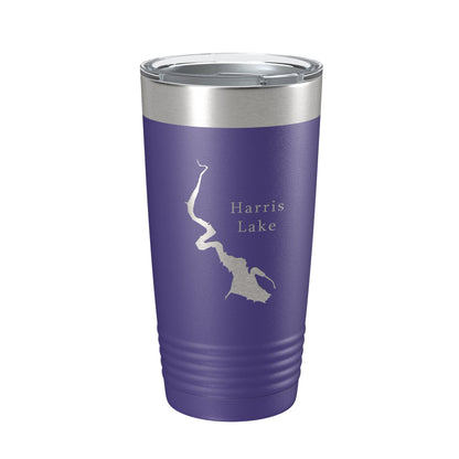 Harris Lake Map Tumbler Travel Mug Insulated Laser Engraved Coffee Cup Alabama 20 oz-15