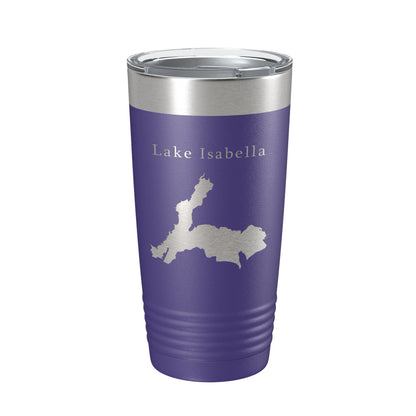 Lake Isabella Map Tumbler Travel Mug Insulated Laser Engraved Coffee Cup California 20 oz-15