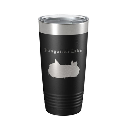 Panguitch Lake Map Tumbler Travel Mug Insulated Laser Engraved Coffee Cup Utah 20 oz-0