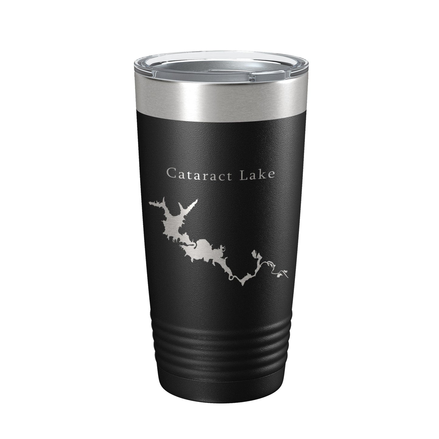 Cataract Lake Map Tumbler Travel Mug Insulated Laser Engraved Coffee Cup Indiana 20 oz-5