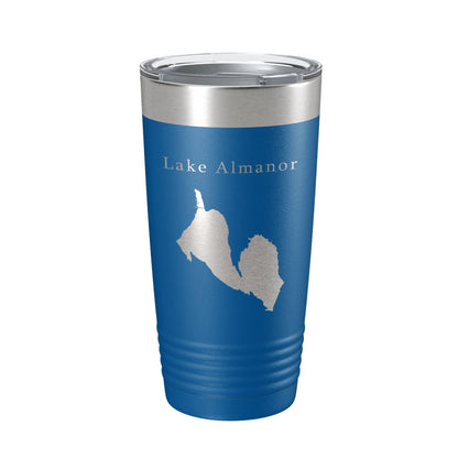 Lake Almanor Map Tumbler Travel Mug Insulated Laser Engraved Coffee Cup California 20 oz-6
