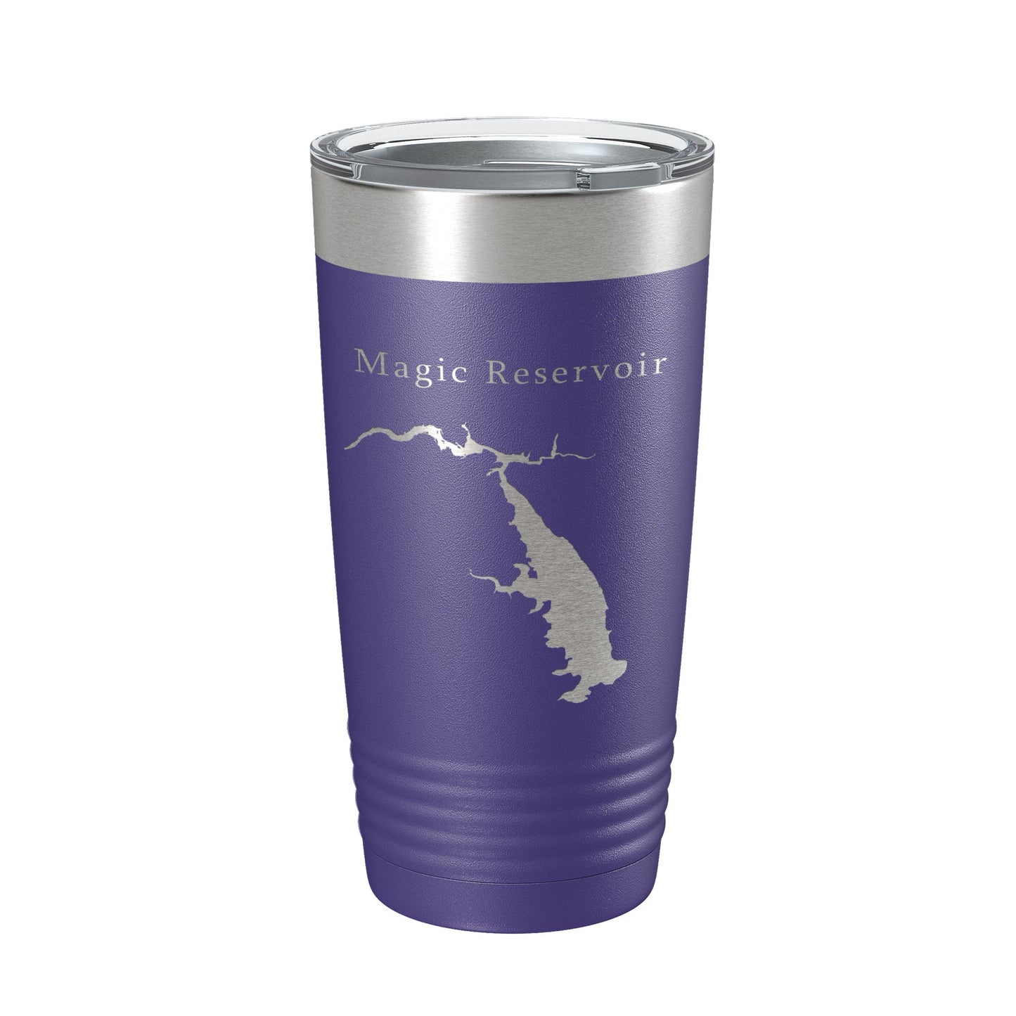Magic Reservoir Tumbler Lake Map Travel Mug Insulated Laser Engraved Coffee Cup Idaho 20 oz-15