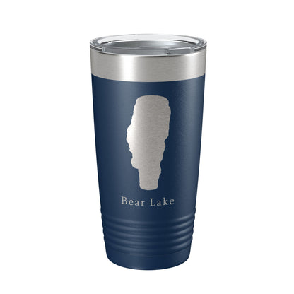 Bear Lake Map Tumbler Travel Mug Insulated Laser Engraved Coffee Cup Idaho 20 oz-8