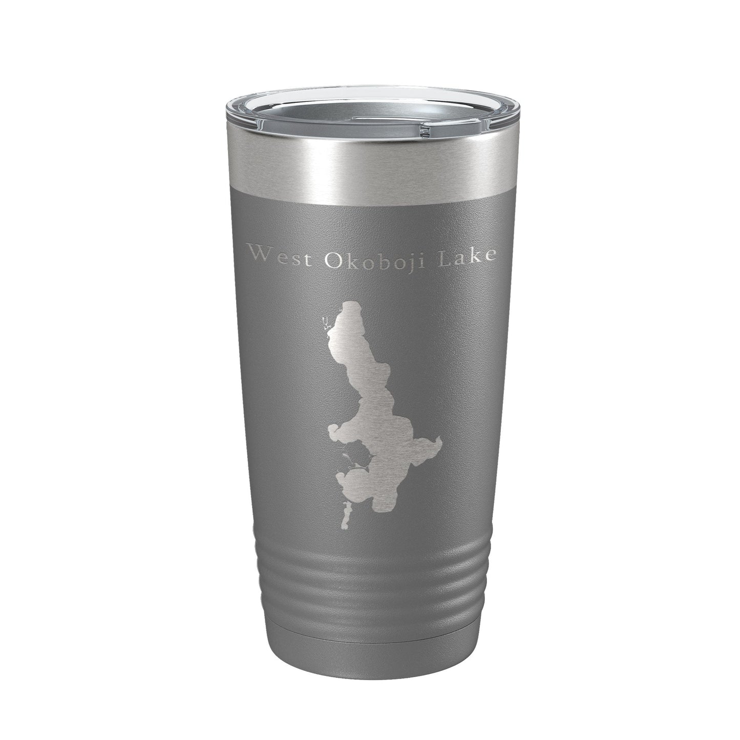 West Okoboji Lake Map Tumbler Travel Mug Insulated Laser Engraved Coffee Cup Iowa 20 oz-16