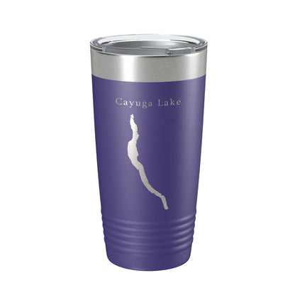 Cayuga Lake Map Tumbler Travel Mug Insulated Laser Engraved Coffee Cup New York 20 oz-15