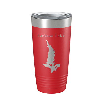 Jackson Lake Map Tumbler Travel Mug Insulated Laser Engraved Coffee Cup Grand Teton Wyoming 20 oz-10