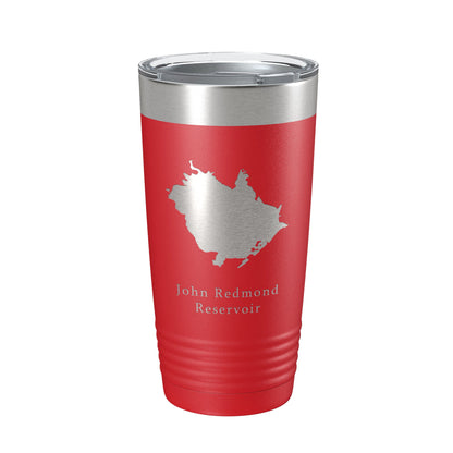 John Redmond Reservoir Tumbler Lake Map Travel Mug Insulated Laser Engraved Coffee Cup Kansas 20 oz-10