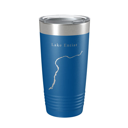 Lake Entiat Map Tumbler Travel Mug Insulated Laser Engraved Coffee Cup Washington 20 oz-6