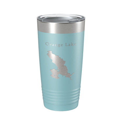 Orange Lake Map Tumbler Travel Mug Insulated Laser Engraved Coffee Cup Florida 20 oz-13