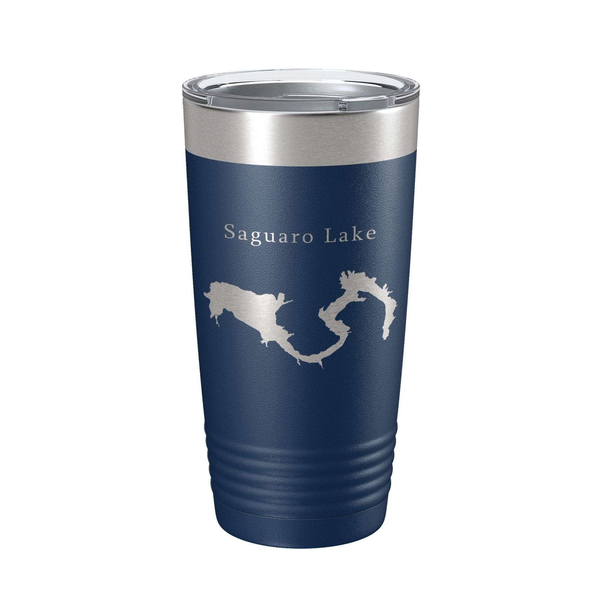 Saguaro Lake Map Tumbler Travel Mug Insulated Laser Engraved Coffee Cup Arizona 20 oz-2