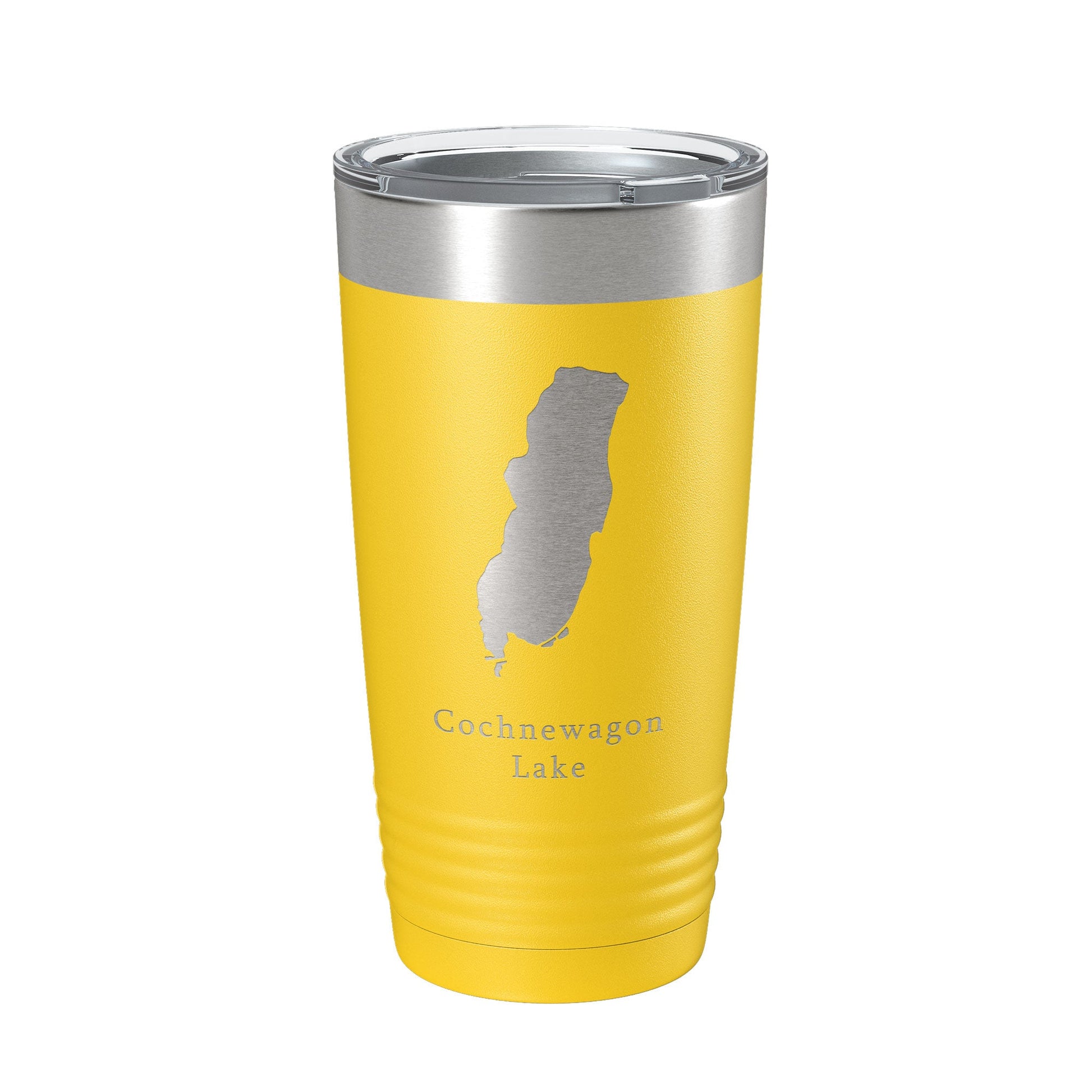 Cochnewagon Lake Pond Map Tumbler Travel Mug Insulated Laser Engraved Coffee Cup Maine 20 oz-4