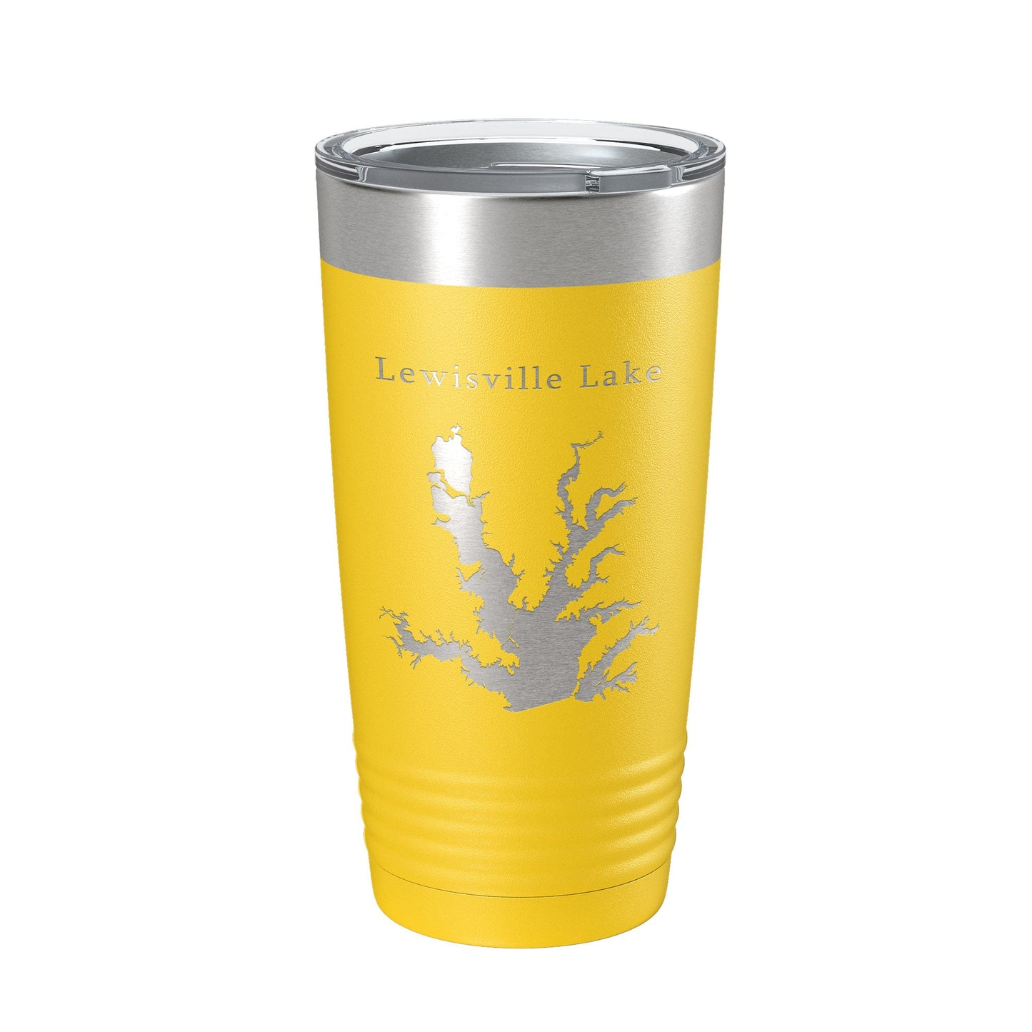 Lewisville Lake Map Tumbler Travel Mug Insulated Laser Engraved Coffee Cup Texas 20 oz-19