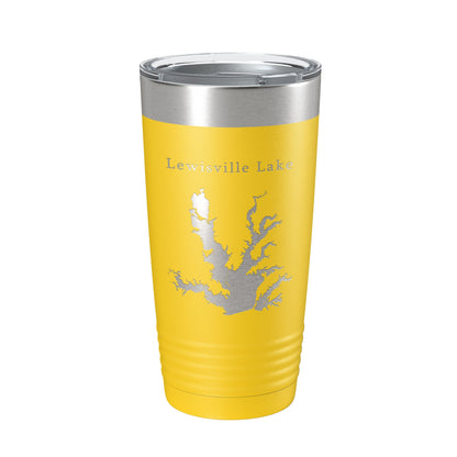 Lewisville Lake Map Tumbler Travel Mug Insulated Laser Engraved Coffee Cup Texas 20 oz-19