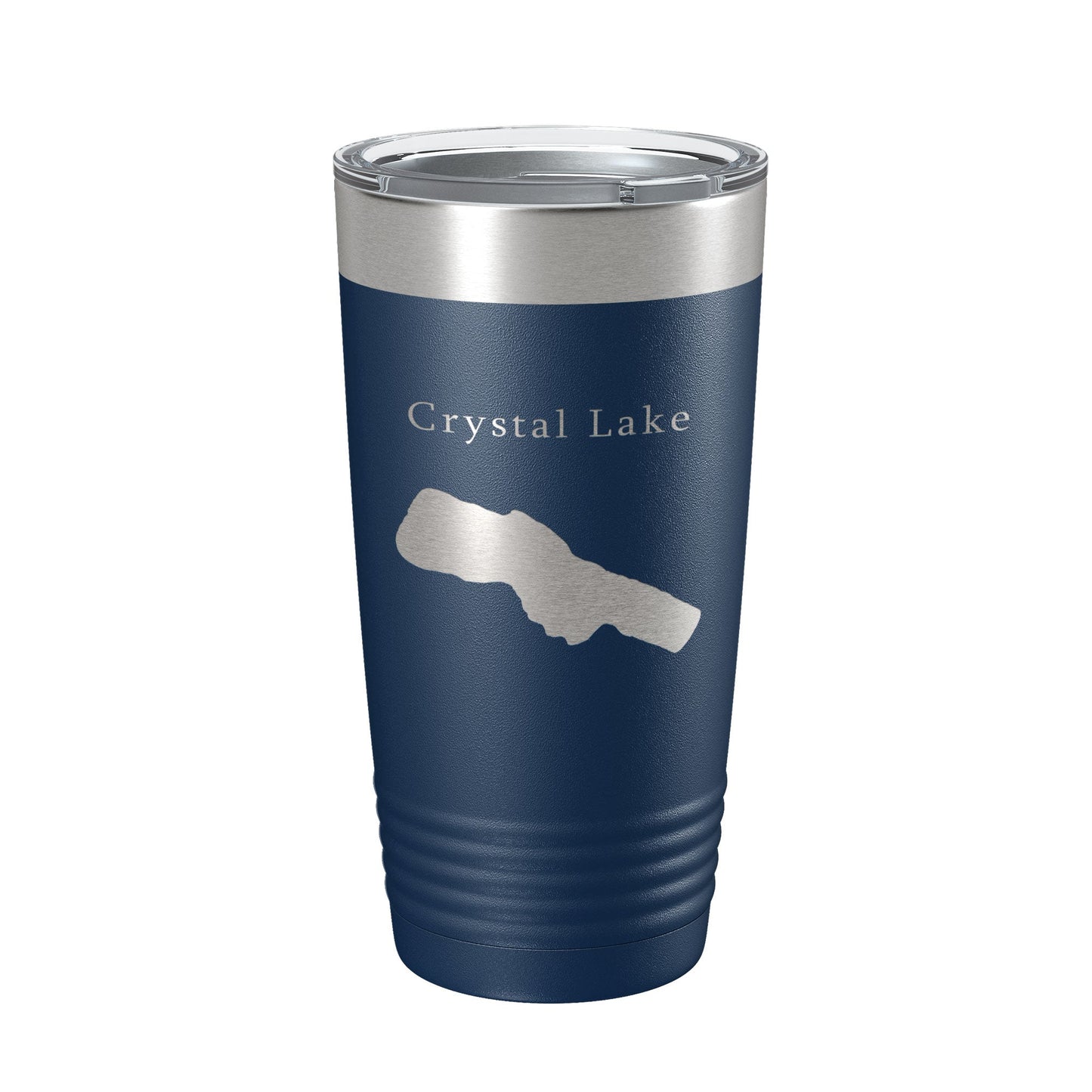 Crystal Lake Map Tumbler Travel Mug Insulated Laser Engraved Coffee Cup Michigan 20 oz-8
