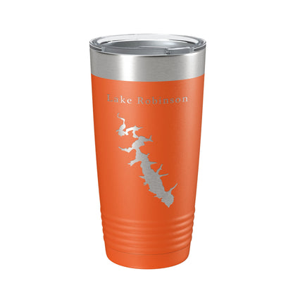 Lake Robinson Map Tumbler Travel Mug Insulated Laser Engraved Coffee Cup South Carolina 20 oz-17