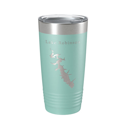 Lake Robinson Map Tumbler Travel Mug Insulated Laser Engraved Coffee Cup South Carolina 20 oz-12