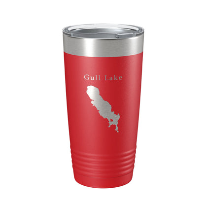 Gull Lake Map Tumbler Travel Mug Insulated Laser Engraved Coffee Cup Michigan 20 oz-10