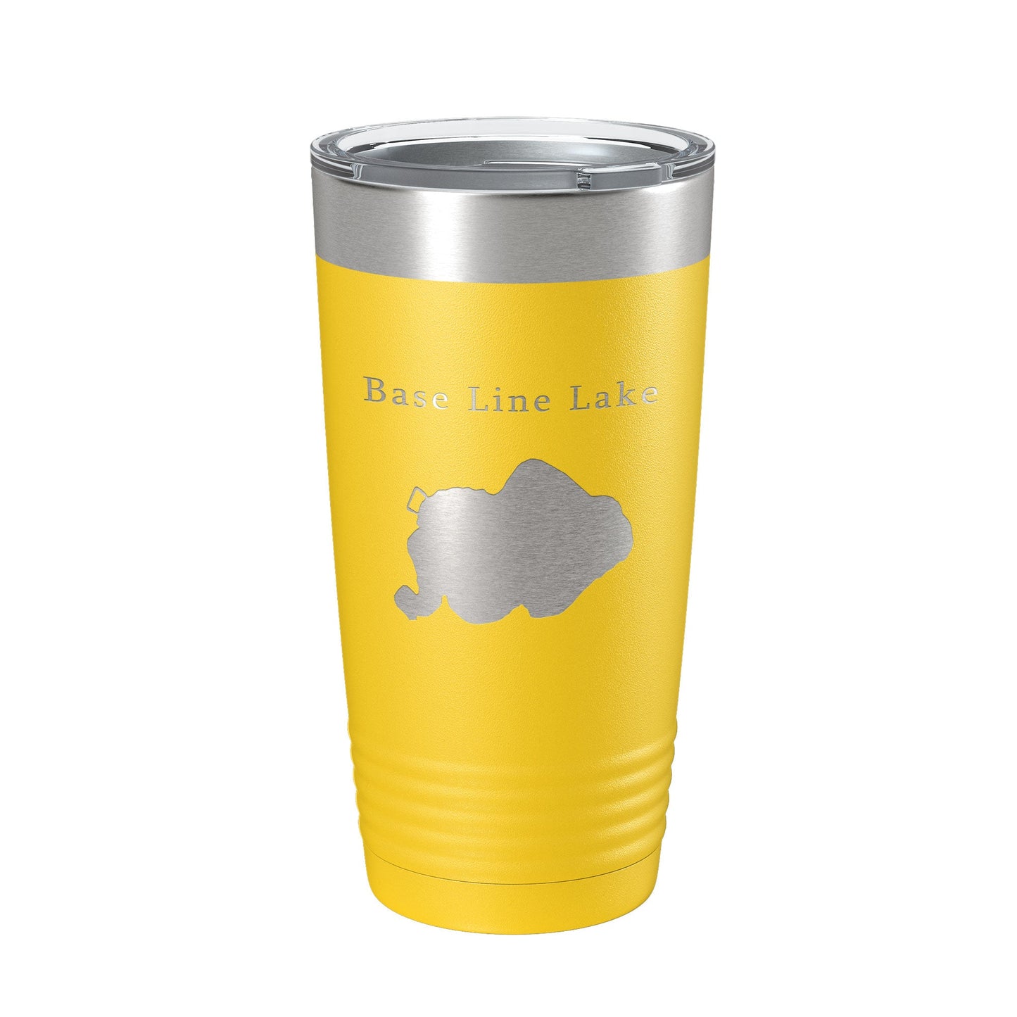 Base Line Lake Map Tumbler Travel Mug Insulated Laser Engraved Coffee Cup Huron River Chain of Lakes Michigan 20 oz-4
