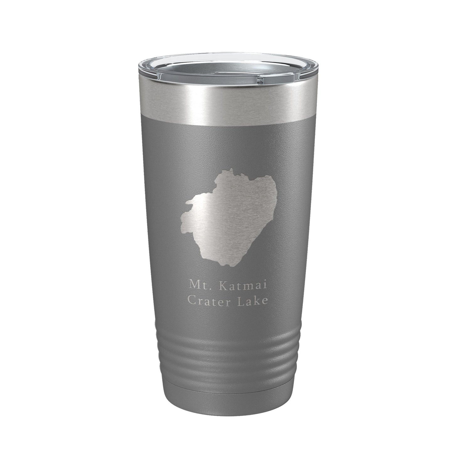 Mt. Katmai Crater Lake Map Tumbler Travel Mug Insulated Laser Engraved Coffee Cup Alaska 20 oz-16