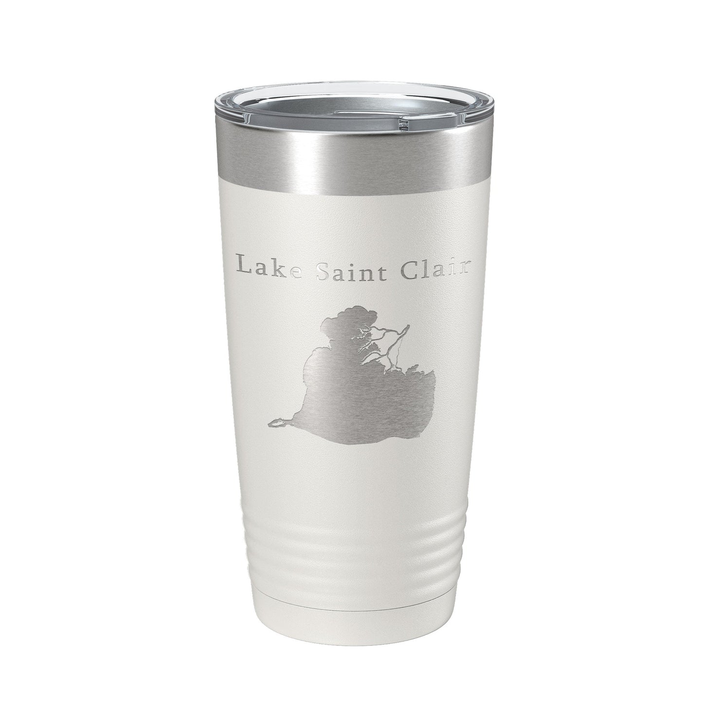 Lake Saint Clair Map Tumbler Travel Mug Insulated Laser Engraved Coffee Cup Michigan Ontario 20 oz-7