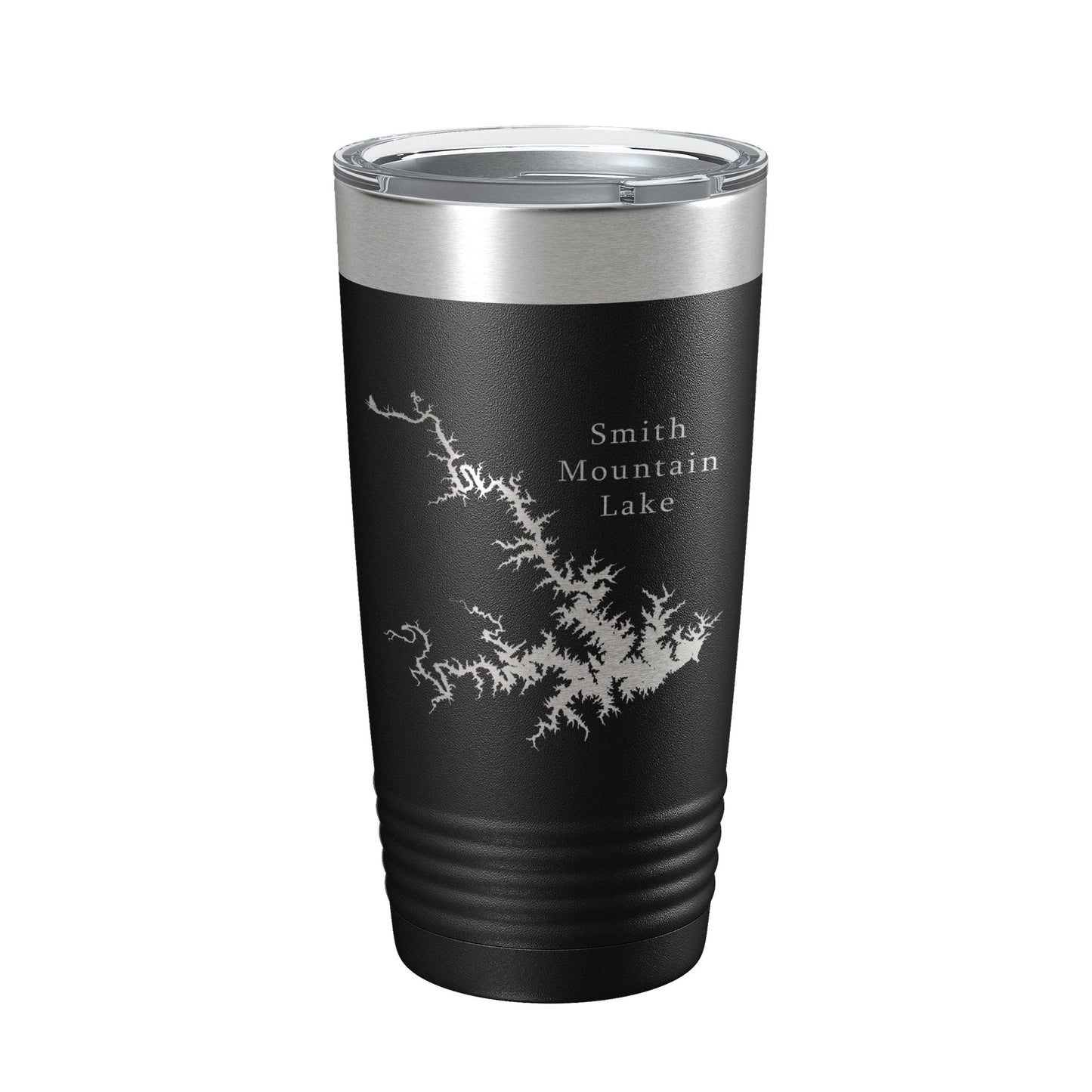 Smith Mountain Lake Map Tumbler Travel Mug Insulated Laser Engraved Coffee Cup Virginia 20 oz-0