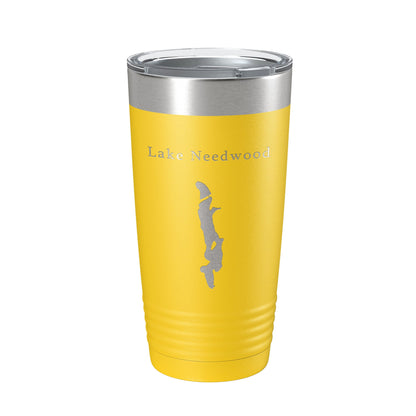 Lake Needwood Map Tumbler Travel Mug Insulated Laser Engraved Coffee Cup Maryland 20 oz-4
