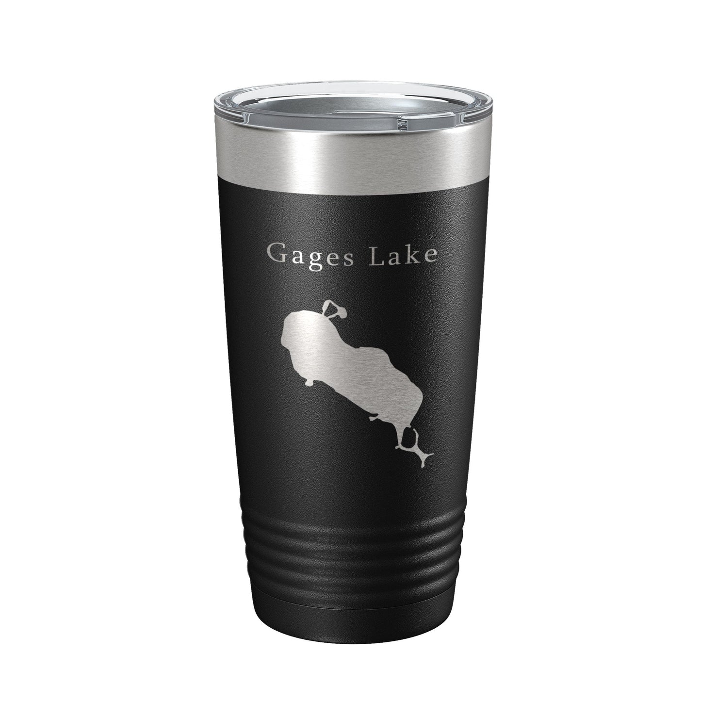 Gages Lake Map Tumbler Travel Mug Insulated Laser Engraved Coffee Cup Illinois 20 oz-5