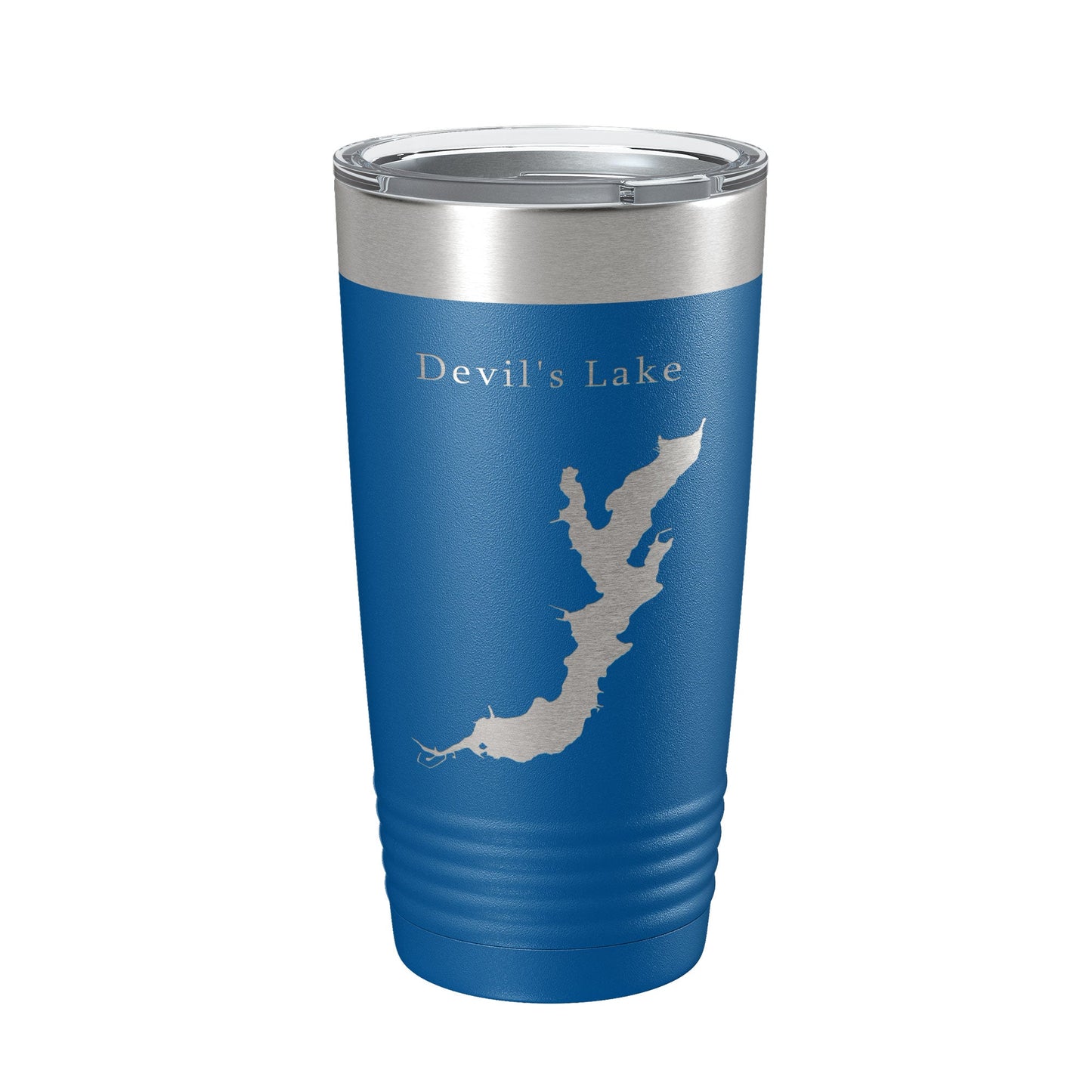 Devil's Lake Map Tumbler Travel Mug Insulated Laser Engraved Coffee Cup Oregon 20 oz-6