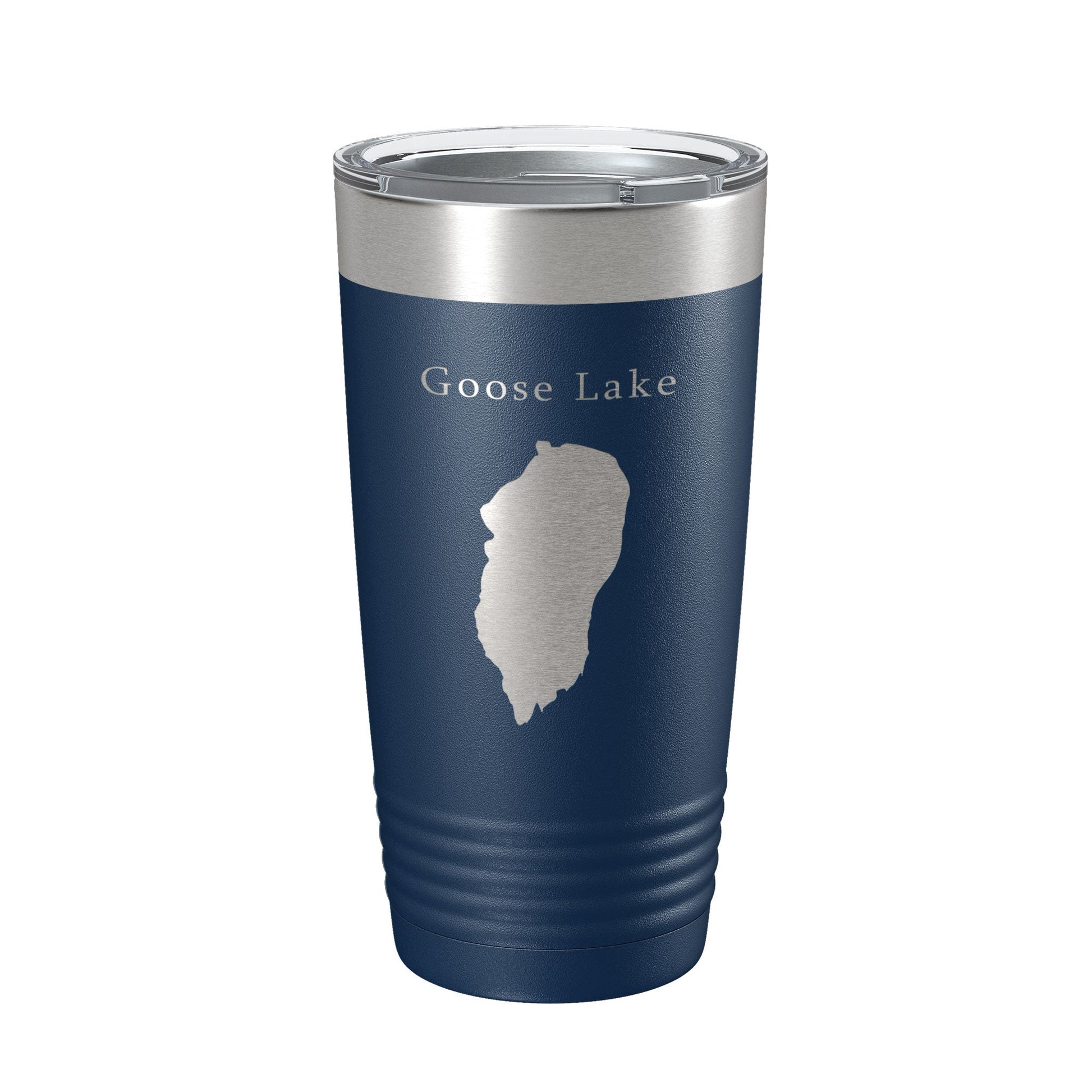 Goose Lake Map Tumbler Travel Mug Insulated Laser Engraved Coffee Cup California Oregon 20 oz-2