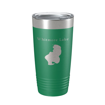 Whitmore Lake Map Tumbler Travel Mug Insulated Laser Engraved Coffee Cup Michigan 20 oz-9