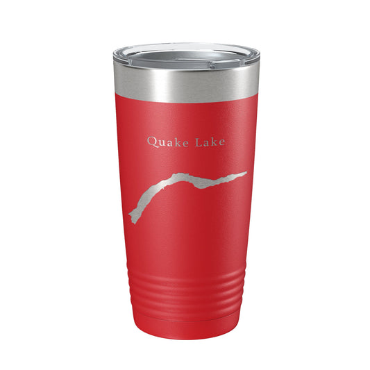 Quake Lake Earthquake Map Tumbler Travel Mug Insulated Laser Engraved Coffee Cup Montana 20 oz-10