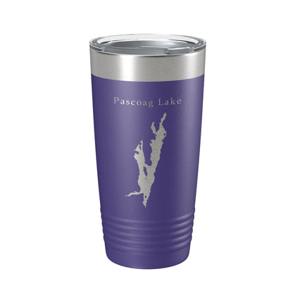 Pascoag Lake Map Tumbler Travel Mug Insulated Laser Engraved Coffee Cup Rhode Island 20 oz-15