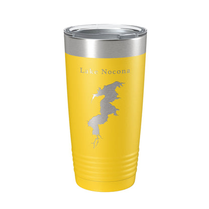 Lake Nocona Map Tumbler Travel Mug Insulated Laser Engraved Coffee Cup Texas 20 oz-19