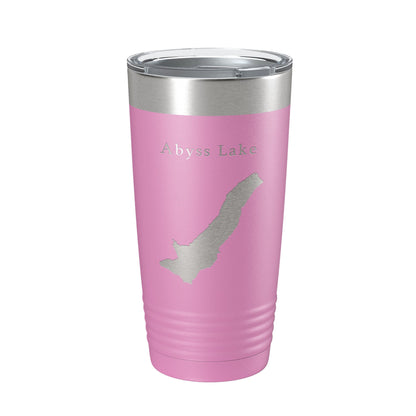 Abyss Lake Map Tumbler Travel Mug Insulated Laser Engraved Coffee Cup Alaska 20 oz-14