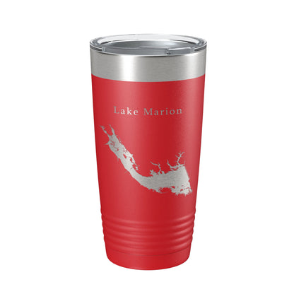 Lake Marion Map Tumbler Travel Mug Insulated Laser Engraved Coffee Cup South Carolina 20 oz-10
