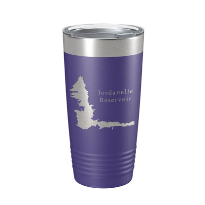 Jordanelle Reservoir Tumbler Lake Map Travel Mug Insulated Laser Engraved Coffee Cup Utah 20 oz-15